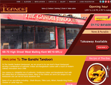 Tablet Screenshot of gandhitandoori.co.uk